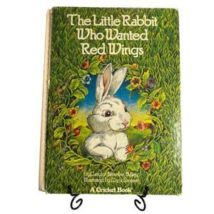 Vintage 1978 The Little Rabbit Who Wanted Red Wings by Carolyn Bailey, VG, HC